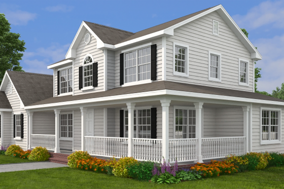 Exterior - Other Elevation for Farmhouse House Plan #1082-3 - 4 bed, 3 bath