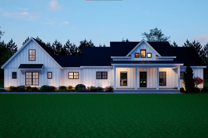 House Blueprint - Exterior - Front Elevation 6 for Farmhouse House Plan #932-1231 - 2 bed, 2 bath