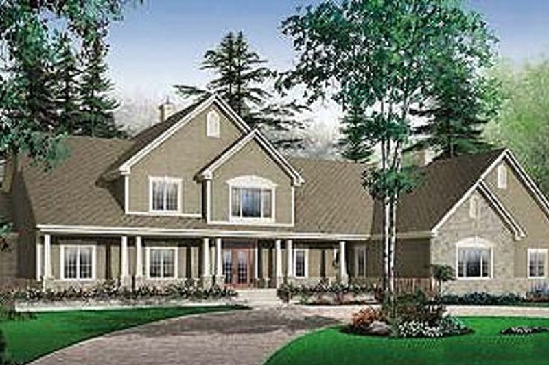 Home Plan - Traditional Exterior - Front Elevation Plan #23-827