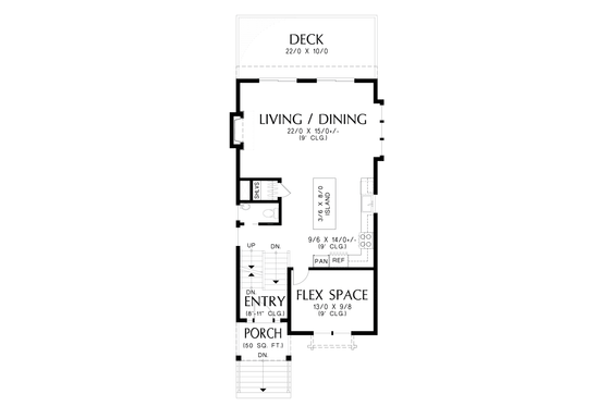 Floor Plan - Main Floor for Country House Plan #48-1153 - 4 bed, 3.5 bath