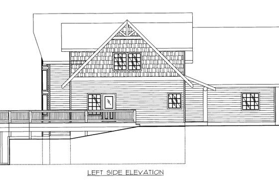 Exterior - Other Elevation for Bungalow House Plan #117-546 - 3 bed, 2.5 bath