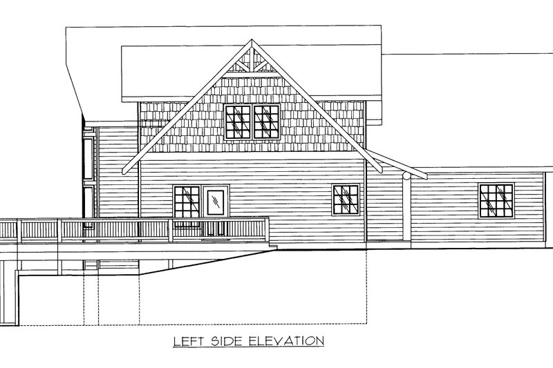 House Blueprint - Exterior - Other Elevation for Bungalow House Plan #117-546 - 3 bed, 2.5 bath