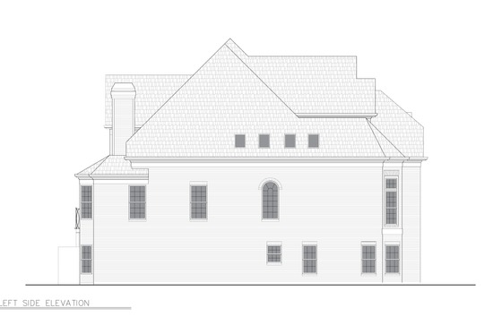 Exterior - Other Elevation for European House Plan #119-223 - 5 bed, 3 bath