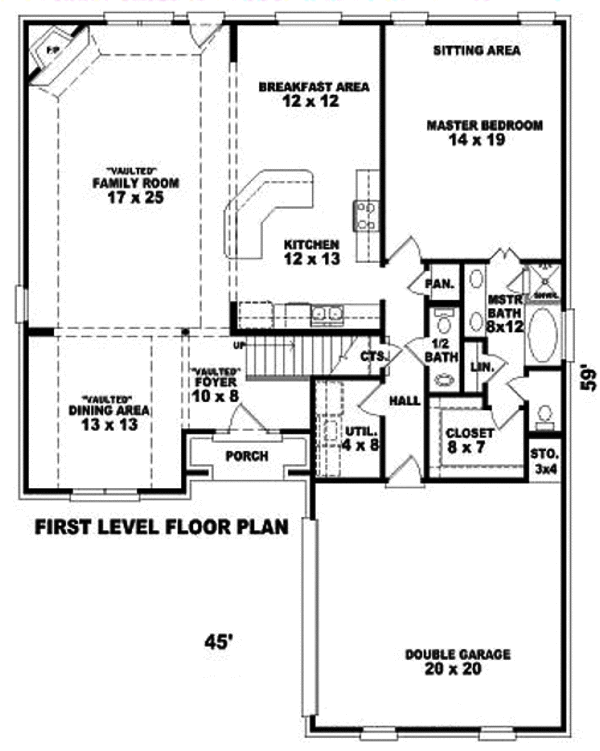 European Floor Plan - Main Floor Plan #81-13719