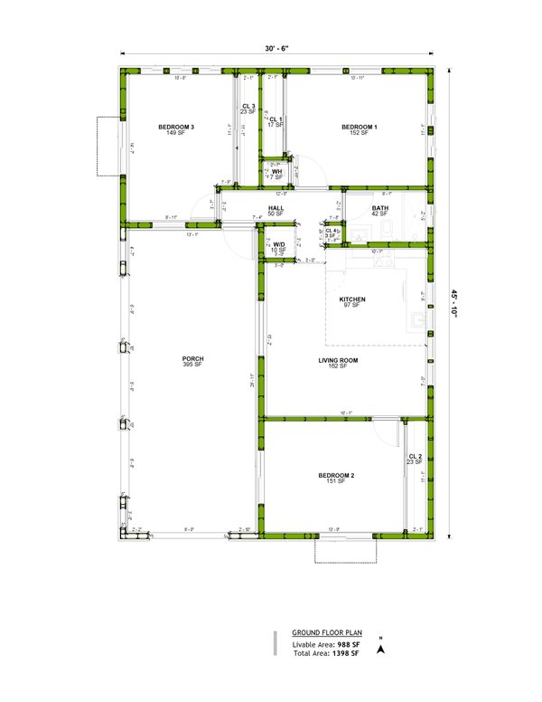 Home Plan - Mediterranean Floor Plan - Main Floor Plan #1106-111