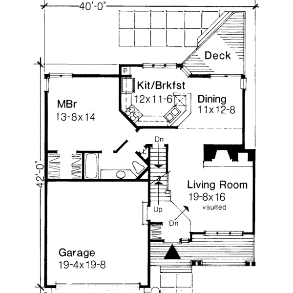 Architectural House Design - Country Floor Plan - Main Floor Plan #320-137