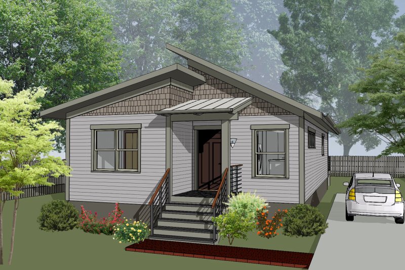 Home Plan - Modern Exterior - Front Elevation Plan #79-330