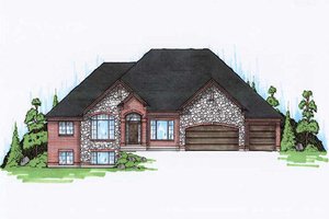 Traditional Exterior - Front Elevation Plan #5-317