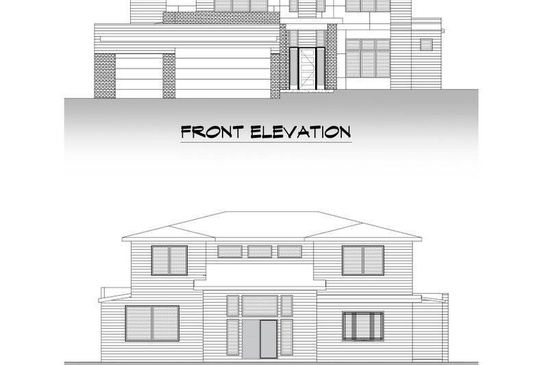 Architectural House Design - Exterior - Other Elevation 2 for Contemporary House Plan #1066-192 - 6 bed, 4.5 bath
