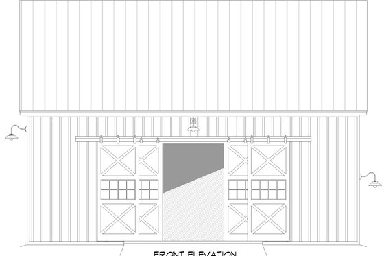 Exterior - Front Elevation 3 for Country House Plan #932-379, 0 bath