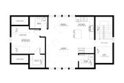 Farmhouse Style House Plan - 1 Beds 1 Baths 1027 Sq/Ft Plan #1114-51 