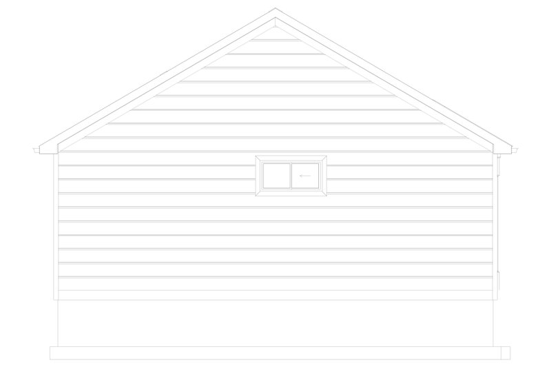 House Plan Design - Exterior - Rear Elevation 1 for Craftsman House Plan #1060-333 - 2 bed, 1 bath