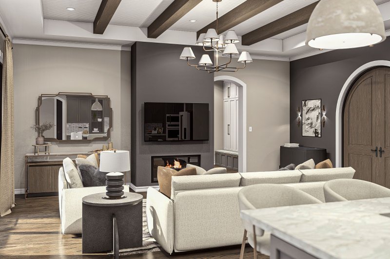 Dream House Plan - Interior - Family Room 2 for Modern House Plan #455-443 - 3 bed, 2.5 bath