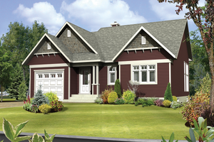 Country Exterior - Front Elevation Plan #25-4635