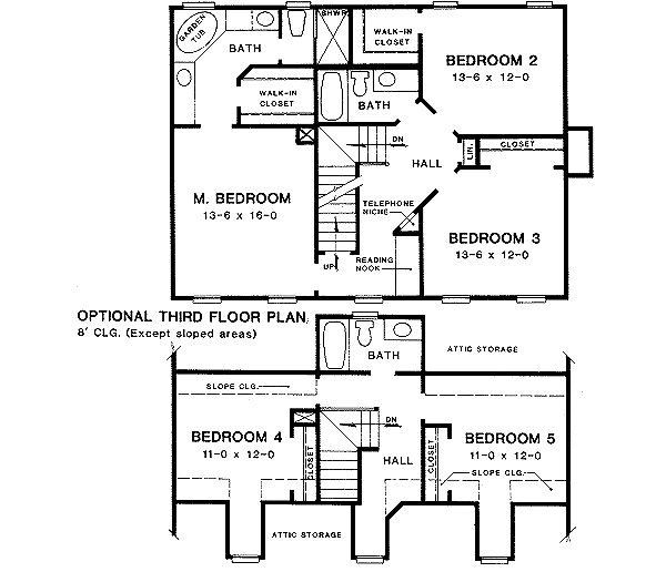 Victorian Floor Plan - Upper Floor Plan #10-219