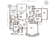 European Style House Plan - 4 Beds 3.5 Baths 3371 Sq/Ft Plan #310-975 