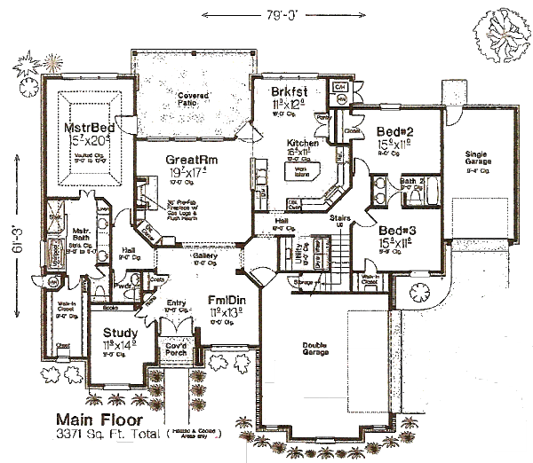 Home Plan - European Floor Plan - Main Floor Plan #310-975