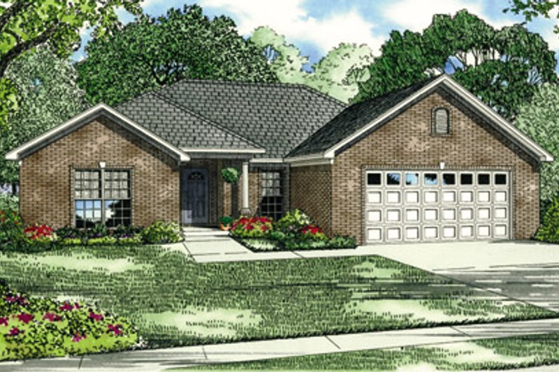 Home Plan - Southern Exterior - Front Elevation Plan #17-137