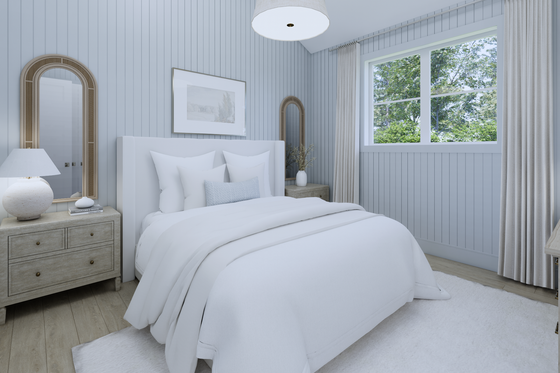 Interior - Bedroom 1 for Farmhouse House Plan #1114-105 - 2 bed, 1 bath
