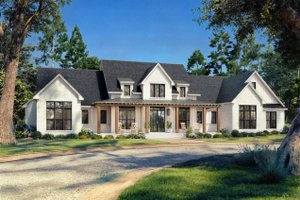 Exterior - Front Elevation 3 for Farmhouse House Plan #430-406 - 5 bed, 3.5 bath