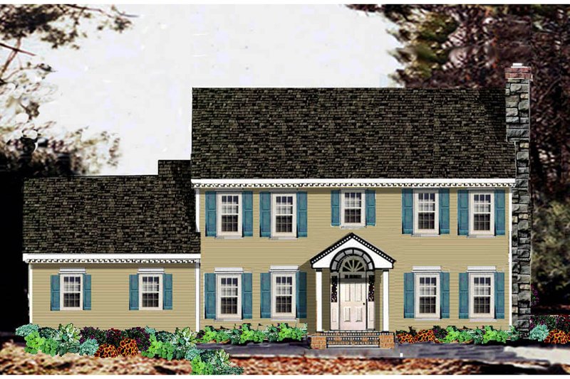 Home Plan - Classical Exterior - Front Elevation Plan #3-256