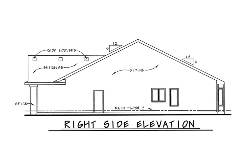 Dream House Plan - Exterior - Front Elevation 5 for Traditional House Plan #20-1611 - 2 bed, 2 bath