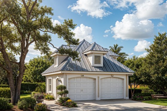 Exterior - Front Elevation 3 for Country House Plan #930-82, 0 bath