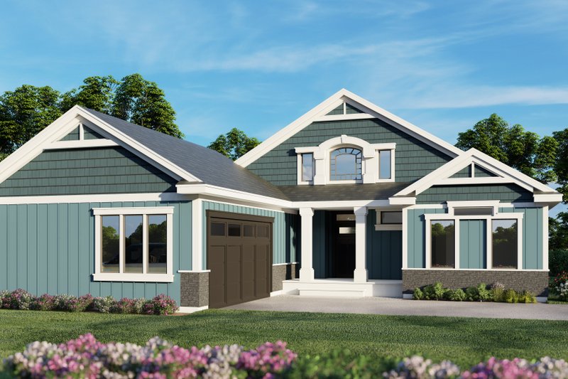 Dream House Plan - Craftsman Exterior - Front Elevation Plan #112-263