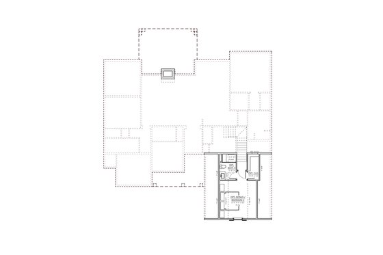 Floor Plan - Upper Floor for Farmhouse House Plan #1094-30 - 4 bed, 3.5 bath