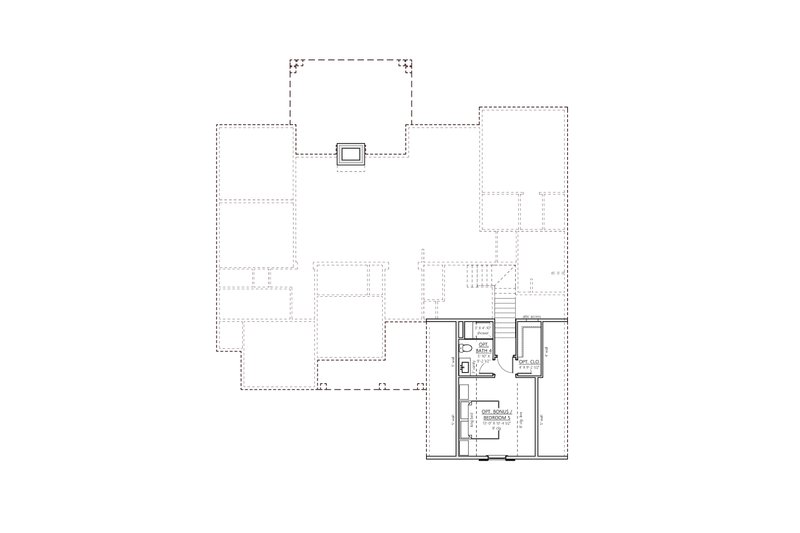 Architectural House Design - Floor Plan - Upper Floor for Farmhouse House Plan #1094-30 - 4 bed, 3.5 bath