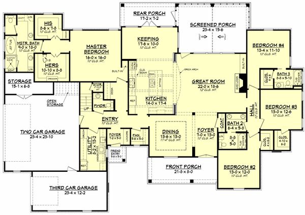 Traditional Floor Plan - Main Floor Plan #430-127
