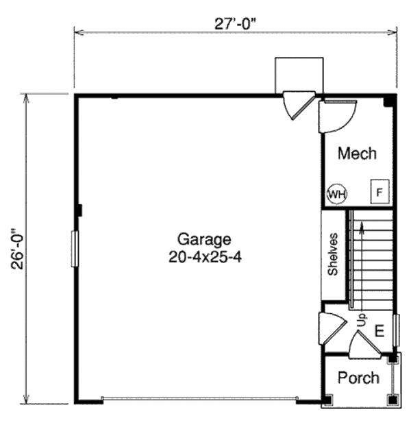 Traditional Floor Plan - Main Floor Plan #57-364