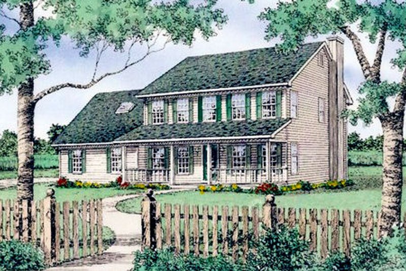 Country Style House Plan - 4 Beds 2.5 Baths 2404 Sq/Ft Plan #405-112