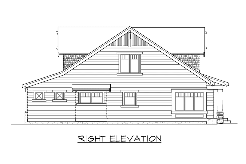 House Plan Design - Exterior - Other Elevation 3 for Craftsman House Plan #132-209 - 3 bed, 2.5 bath