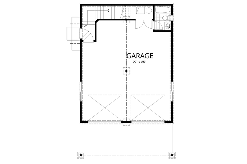 Home Plan - Floor Plan - Main Floor for Contemporary House Plan #112-176 - 2 bed, 3 bath