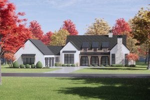 Country Exterior - Front Elevation Plan #1096-18