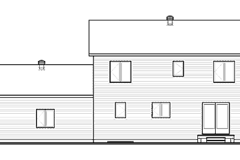 Dream House Plan - Exterior - Rear Elevation for Country House Plan #23-2261 - 4 bed, 1.5 bath