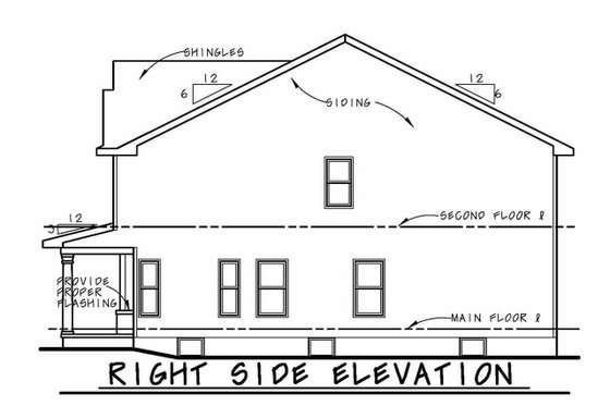 Exterior - Other Elevation for Traditional House Plan #20-2422 - 4 bed, 3.5 bath