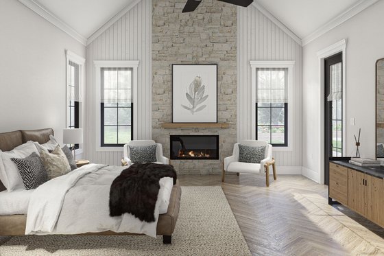 Interior - Master Bedroom for Cottage House Plan #455-299 - 3 bed, 2.5 bath