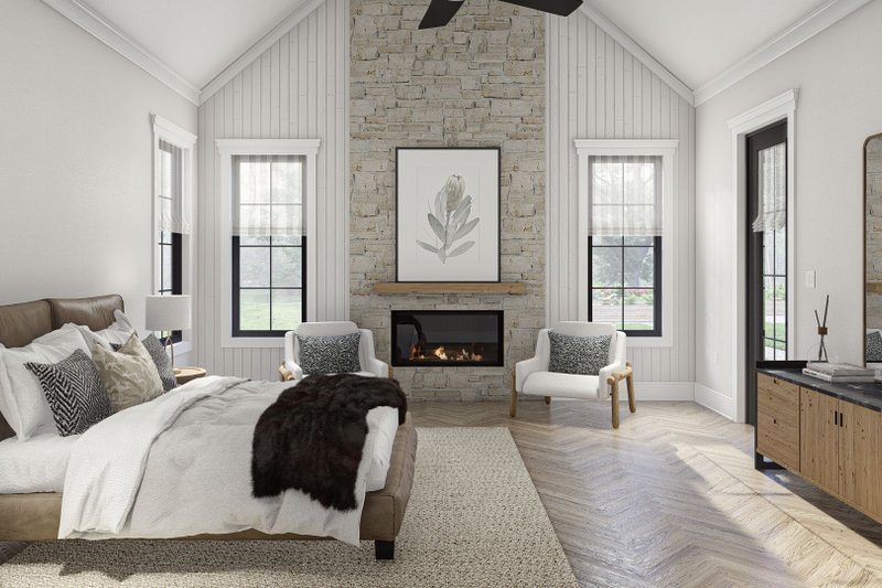 Home Plan - Interior - Master Bedroom for Cottage House Plan #455-299 - 3 bed, 2.5 bath