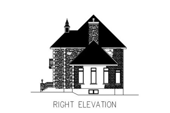 Exterior - Other Elevation for European House Plan #138-315 - 3 bed, 1.5 bath