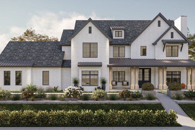 Home Plan - Southern Exterior - Front Elevation Plan #455-551