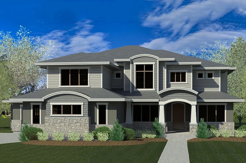 Architectural House Design - Contemporary Exterior - Front Elevation Plan #920-46