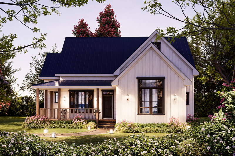 Home Plan - Exterior - Front Elevation 7 for Farmhouse House Plan #54-673 - 3 bed, 2 bath