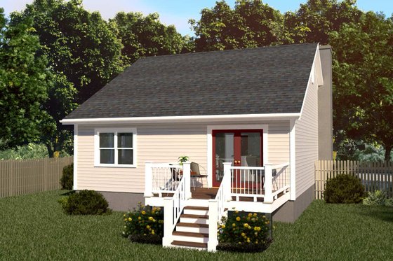 Exterior - Other Elevation for Southern House Plan #79-161 - 3 bed, 2 bath