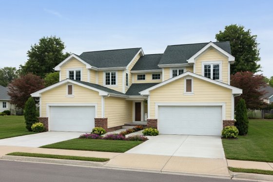 Exterior - Front Elevation 3 for Traditional House Plan #20-2064 - 3 bed, 2.5 bath