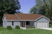 Ranch Style House Plan - 3 Beds 2 Baths 1158 Sq/Ft Plan #116-231 