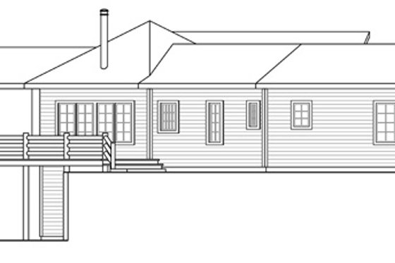 Exterior - Other Elevation for Craftsman House Plan #124-853 - 2 bed, 2 bath