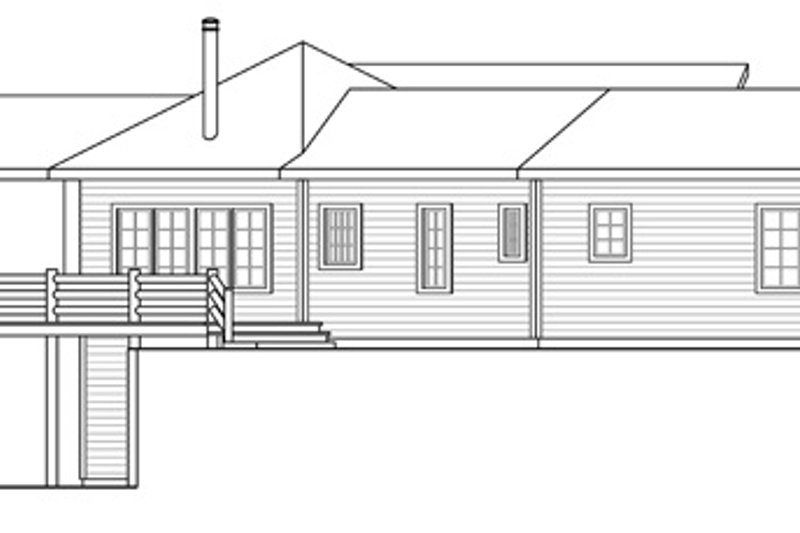 Home Plan - Exterior - Other Elevation for Craftsman House Plan #124-853 - 2 bed, 2 bath