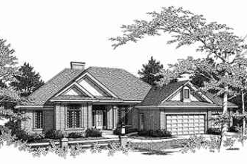 House Plan Design - Traditional Exterior - Front Elevation Plan #70-355